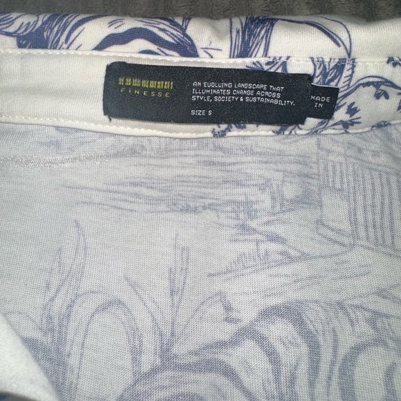 Finesse Blue and White Patterned Jumpsuit - Picture 4 of 5